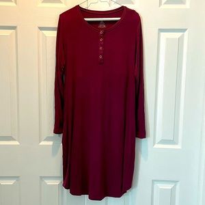 Kindred Bravely Betsy Ribbed Bamboo Nursing & Maternity Nightgown—size L